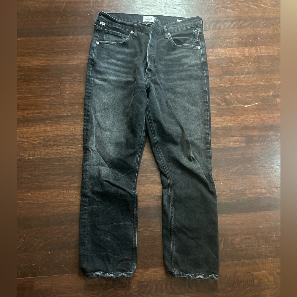 Citizens Of Humanity washed black Jolene Straight Jeans sz 30